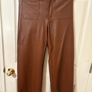 Anthropologies Maeve Faux Leather Pants